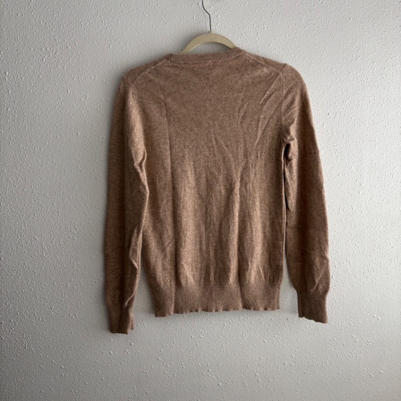 Quince 100% Mongolian Cashmere Crewneck Sweater in Tan - Picture 6 of 9